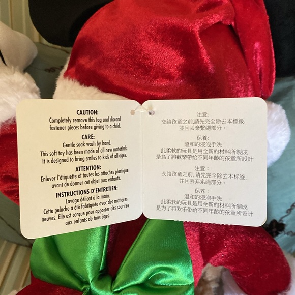 CHRISTMAS🎄DISNEY PARKS AUTHENTIC SANTA MINNIE MOUSE WITH DUFFY DISNEY BEAR NWT - Picture 15 of 17
